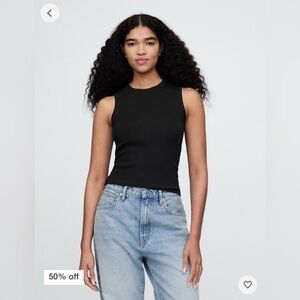 NWT GAP Modern Rib High-Neck Top